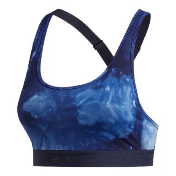 adidas Women's Don't Rest Parley Sports Bra - Legend Ink - Picture 1 of 9